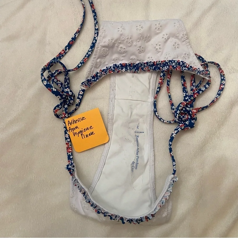 New! Frankie's Bikinis Divine Broderie Anglaise eyelet Bikini Briefs 1074